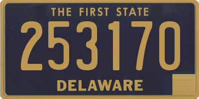 DE license plate 253170