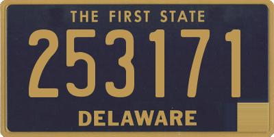 DE license plate 253171