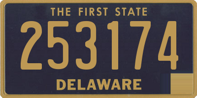 DE license plate 253174