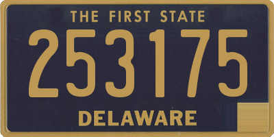 DE license plate 253175