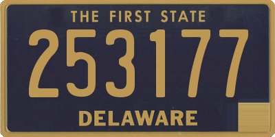 DE license plate 253177
