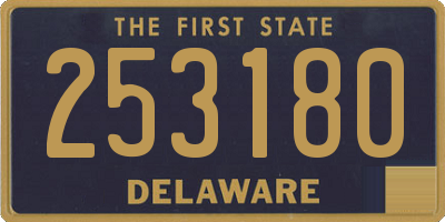 DE license plate 253180