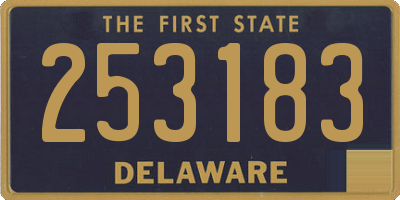 DE license plate 253183