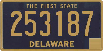 DE license plate 253187