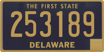 DE license plate 253189