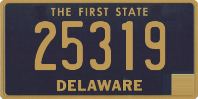 DE license plate 25319