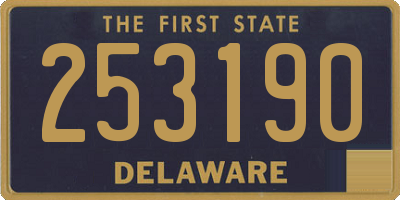 DE license plate 253190