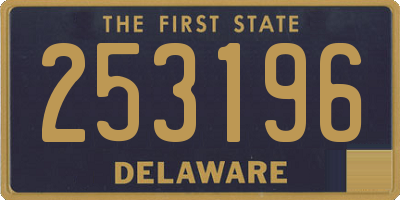DE license plate 253196