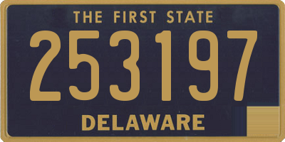 DE license plate 253197