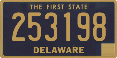 DE license plate 253198