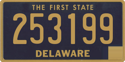 DE license plate 253199