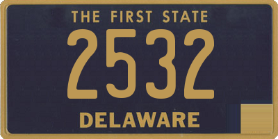 DE license plate 2532