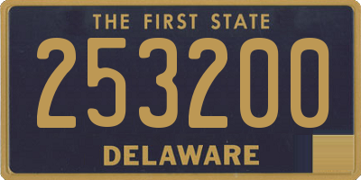 DE license plate 253200