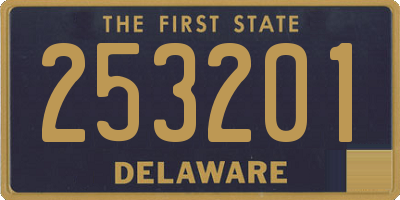 DE license plate 253201
