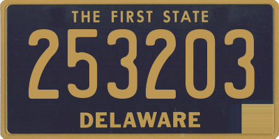 DE license plate 253203