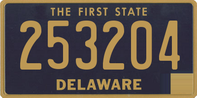 DE license plate 253204