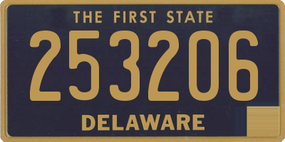DE license plate 253206