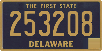 DE license plate 253208