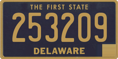 DE license plate 253209