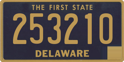 DE license plate 253210