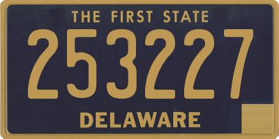 DE license plate 253227