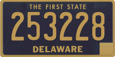 DE license plate 253228