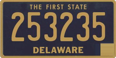 DE license plate 253235
