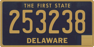 DE license plate 253238