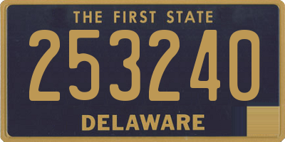 DE license plate 253240