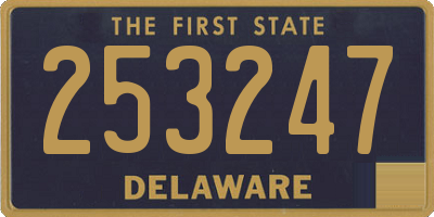 DE license plate 253247