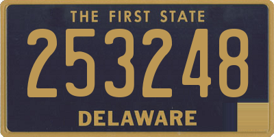 DE license plate 253248