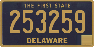 DE license plate 253259