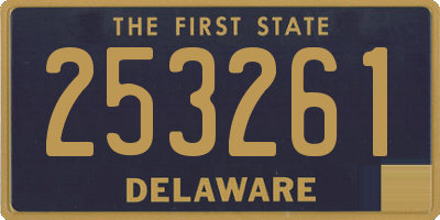DE license plate 253261
