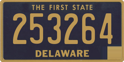 DE license plate 253264
