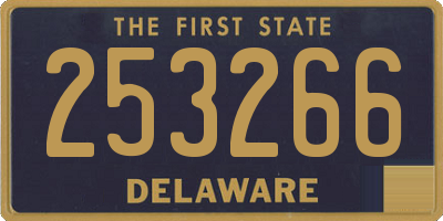DE license plate 253266