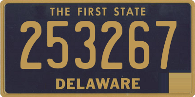DE license plate 253267