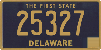 DE license plate 25327