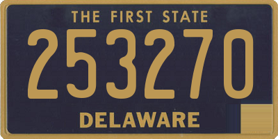 DE license plate 253270