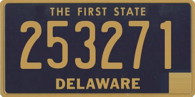 DE license plate 253271