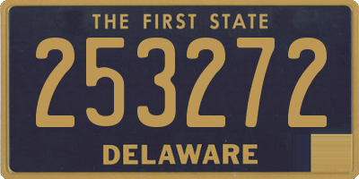 DE license plate 253272