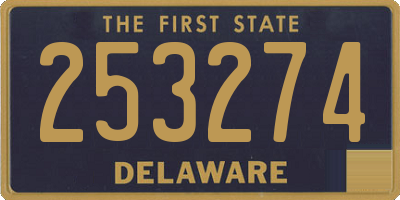 DE license plate 253274