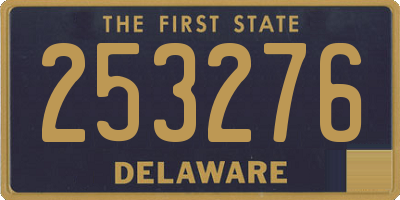 DE license plate 253276