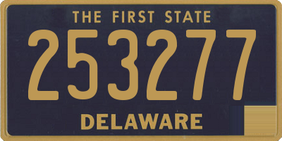 DE license plate 253277