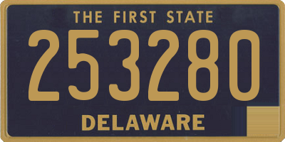 DE license plate 253280