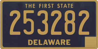 DE license plate 253282