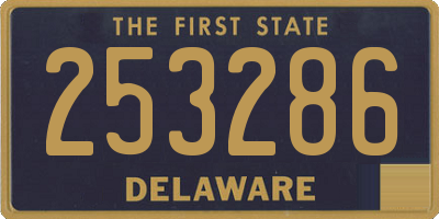 DE license plate 253286