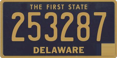 DE license plate 253287