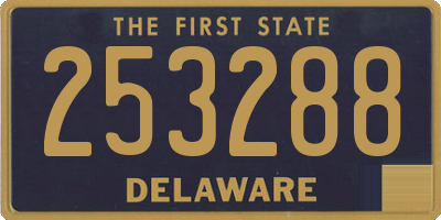 DE license plate 253288