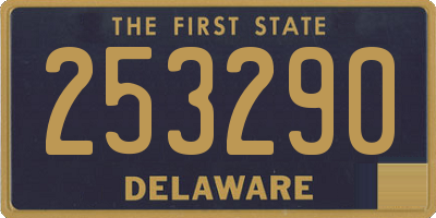 DE license plate 253290