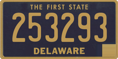DE license plate 253293
